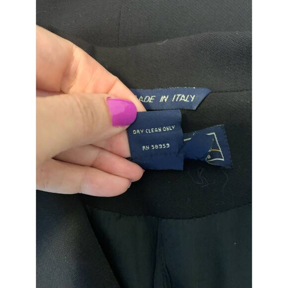 Harold's black wool 3 button blazer size 4 - Picture 5 of 8